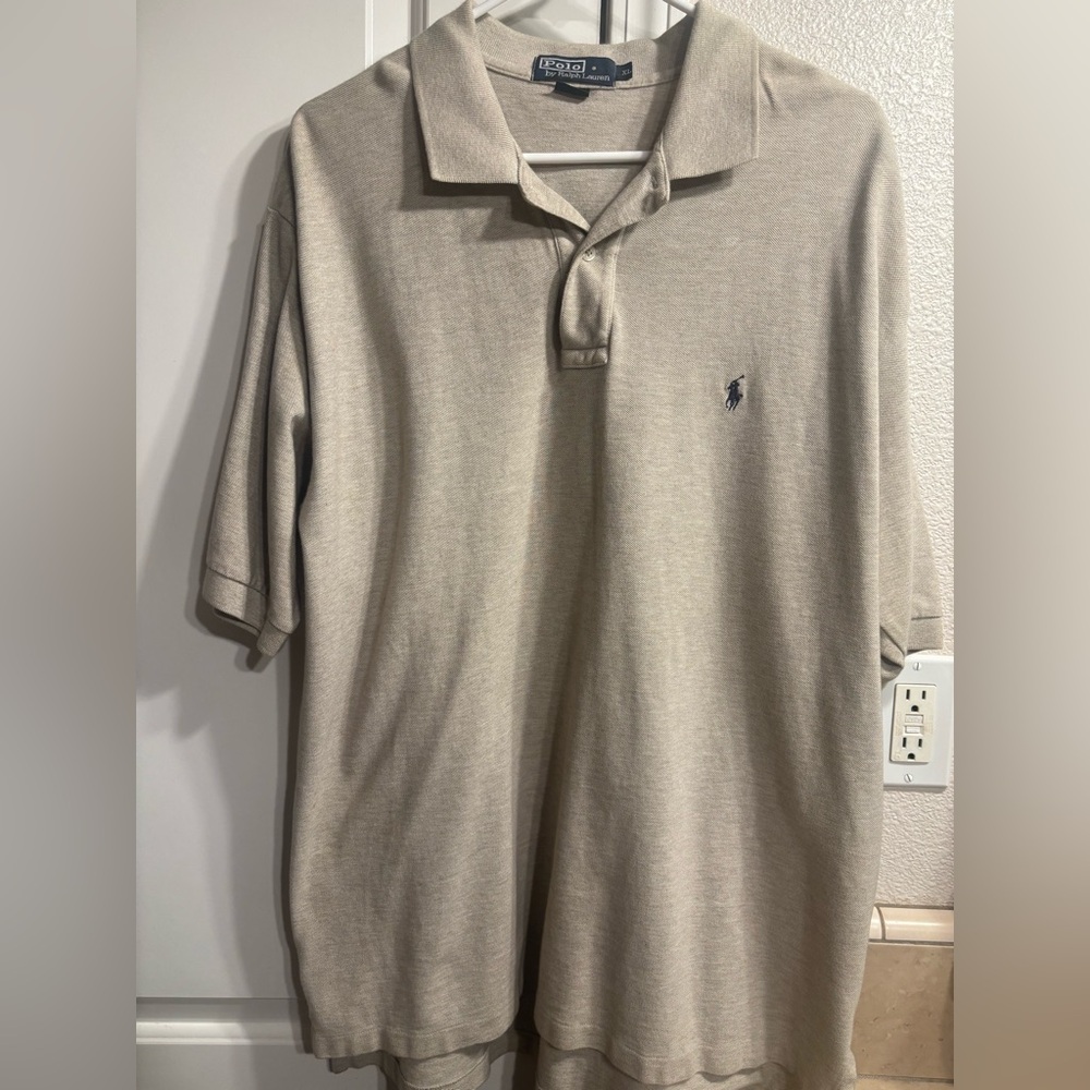 Ralph Lauren Men's Tan Polo Shirt
